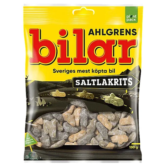 Ahlgrens Bilar Salt Licorice 130g