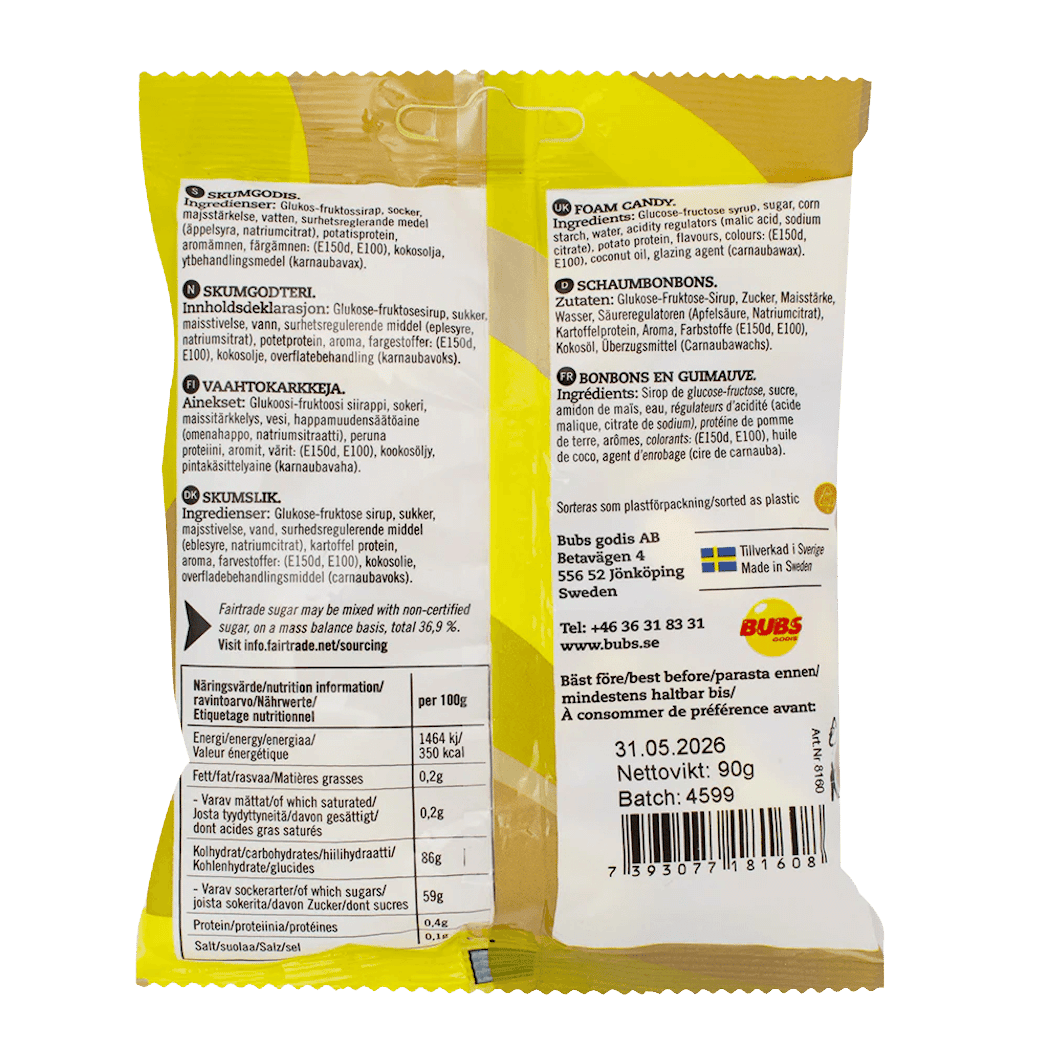 BUBS Godis Goody Banana and Toffee 90g 1