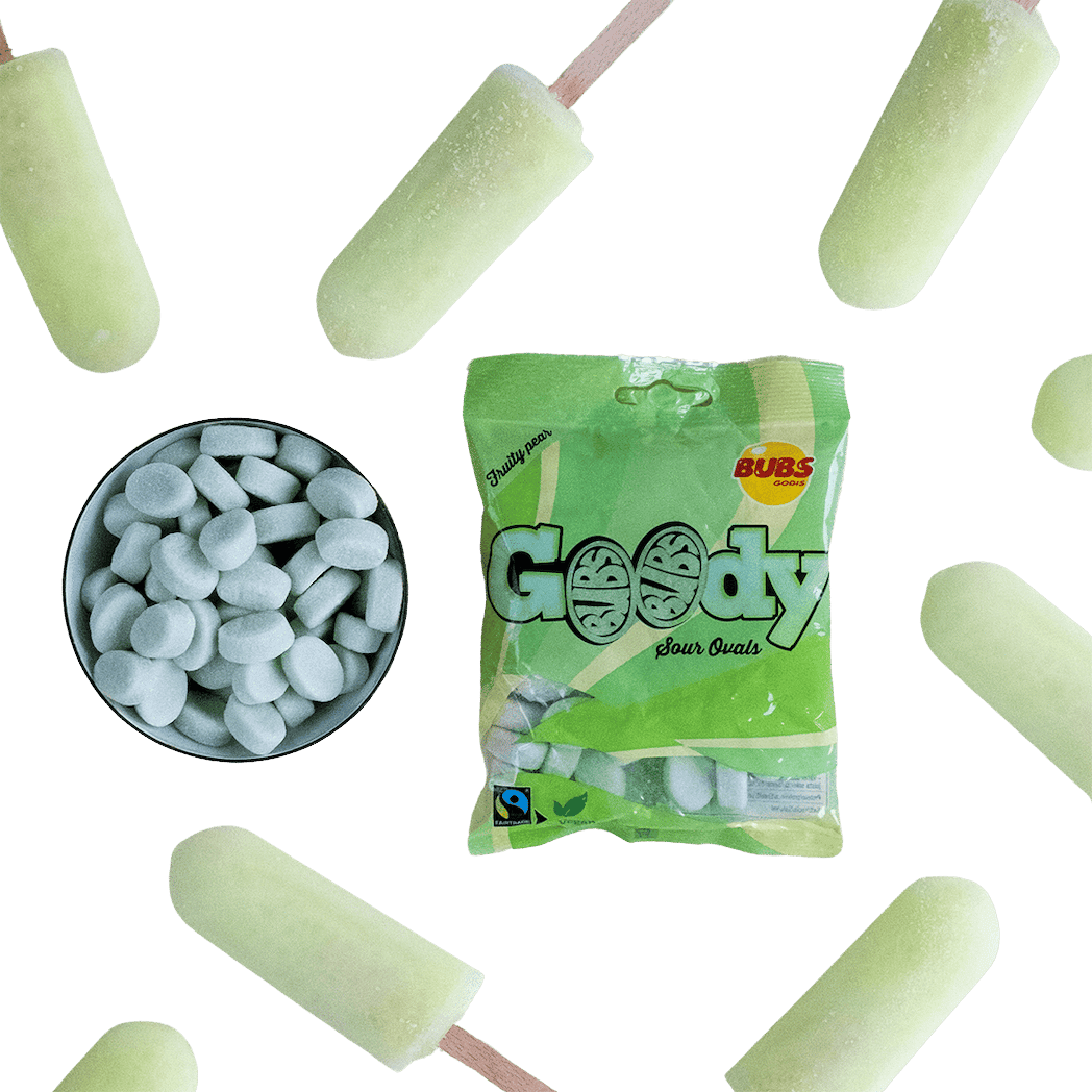 BUBS Godis Goody Fruity Pear 90g 1