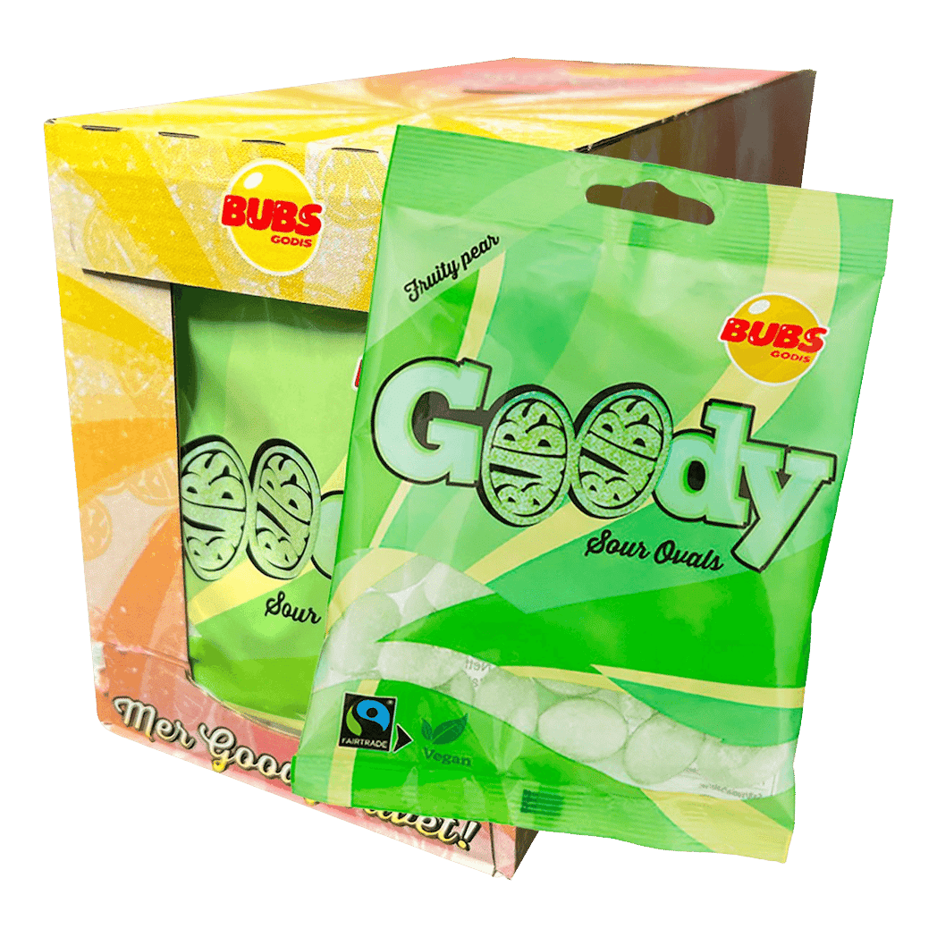 BUBS Godis Goody Fruity Pear 90g 5