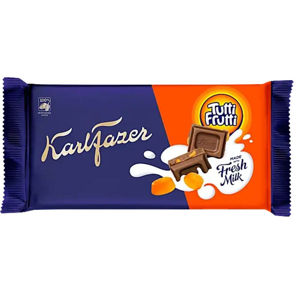 Fazer Tutti Frutti Chocolate Bar 145g