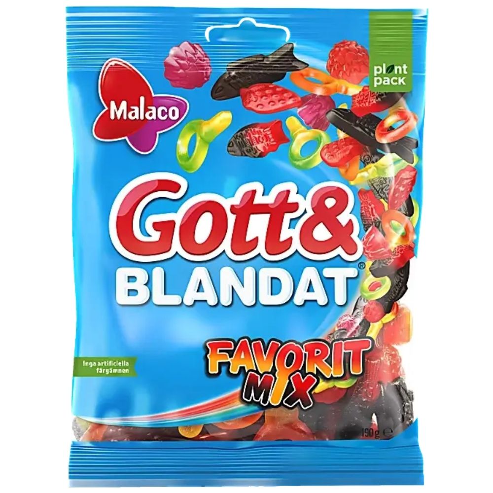 Malaco Gott Blandat Favorit 190g