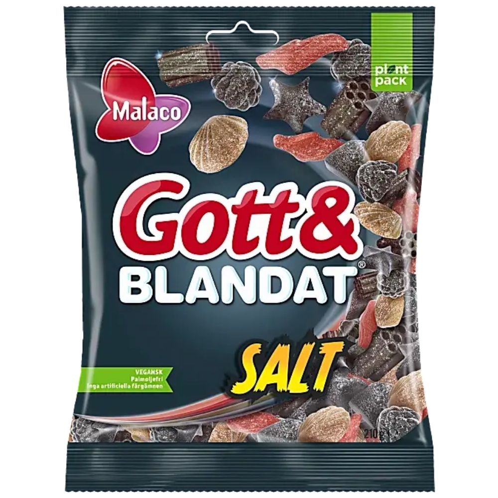 Malaco Gott Blandat Salt 210g