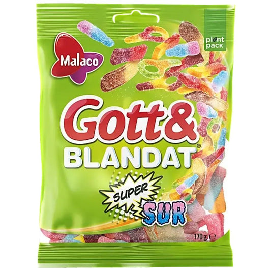Malaco Gott Blandat Supersur 170g