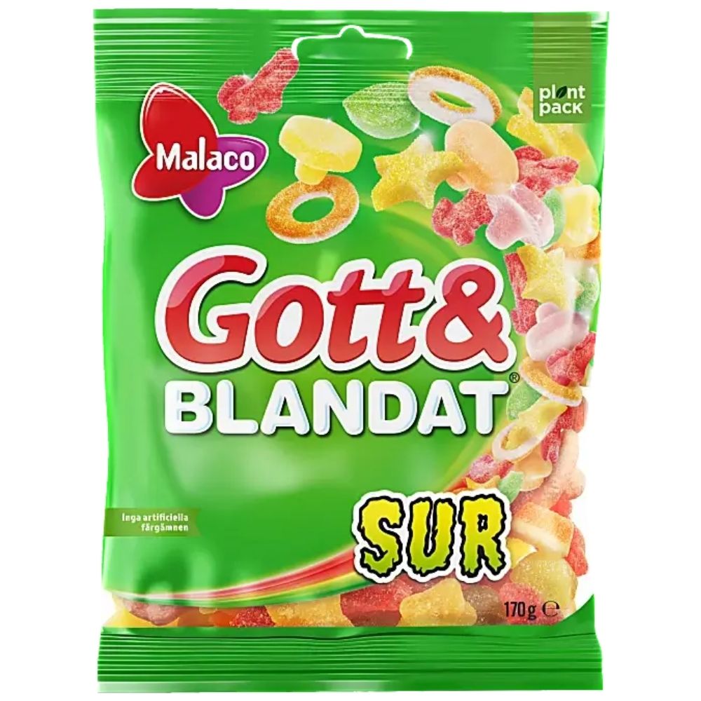 Malaco Gott Blandat Sur 170g