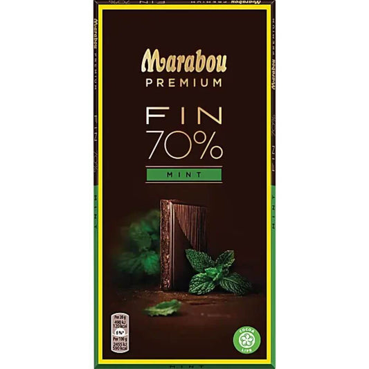 Marabou Dark Chocolate Premium Fine Mint 100g