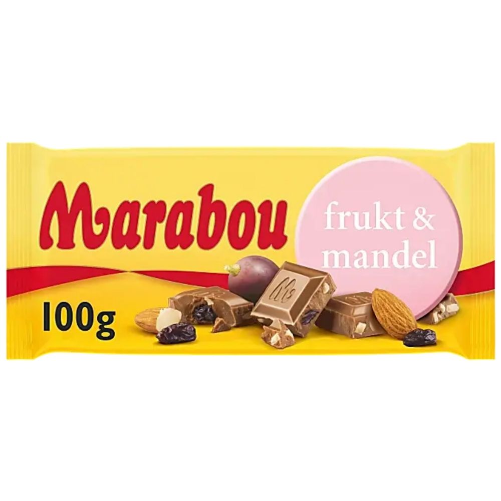 Marabou Fruit Almond Bar 100g