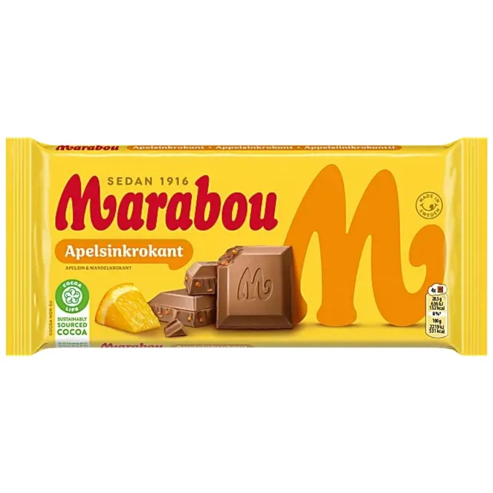 Marabou Orange Crunch Bar 200g