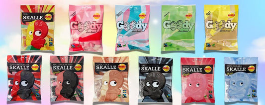BUBS Swedish candy bags — Goody and Skalle lineup