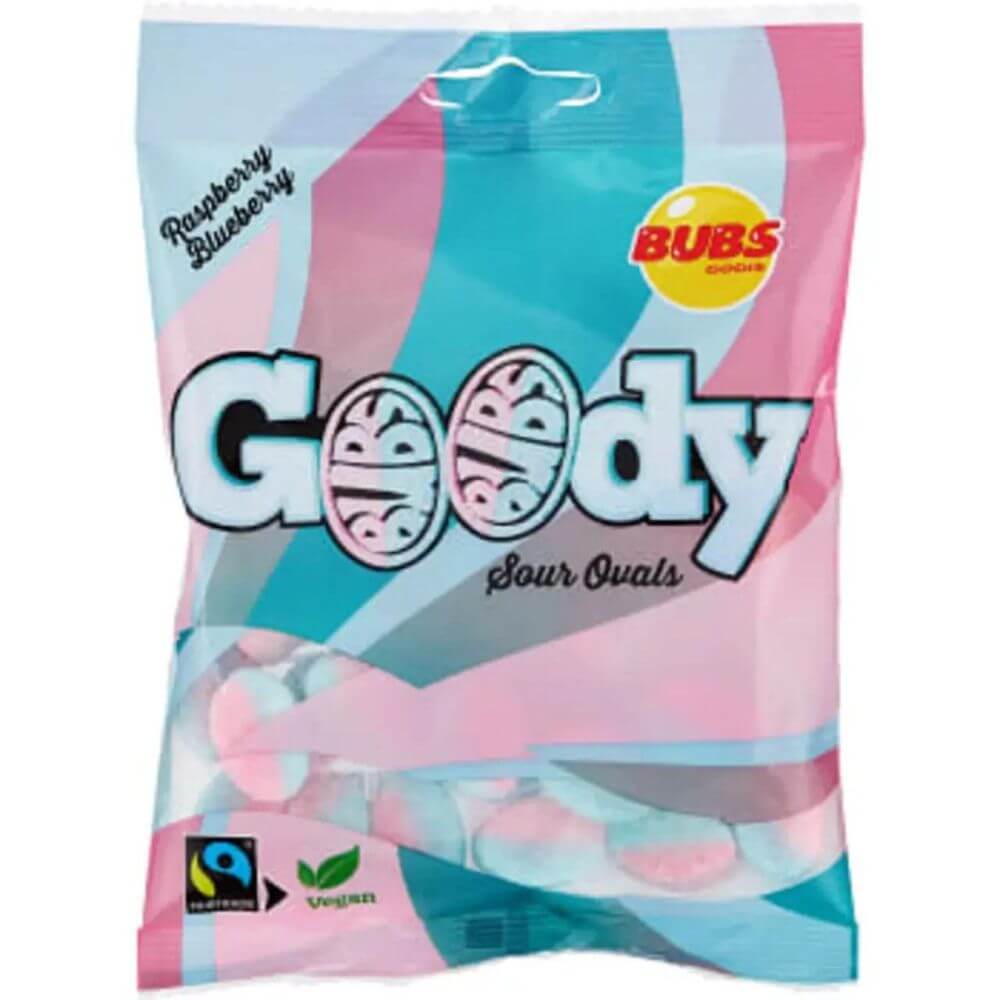 Bubs Godis Goody Raspberry and Blueberry 175g