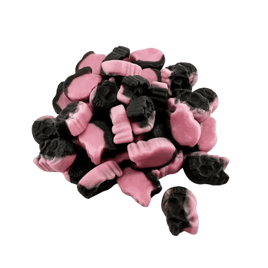 BUBS Godis Raspberry and Licorice Skull Foam 90g 1