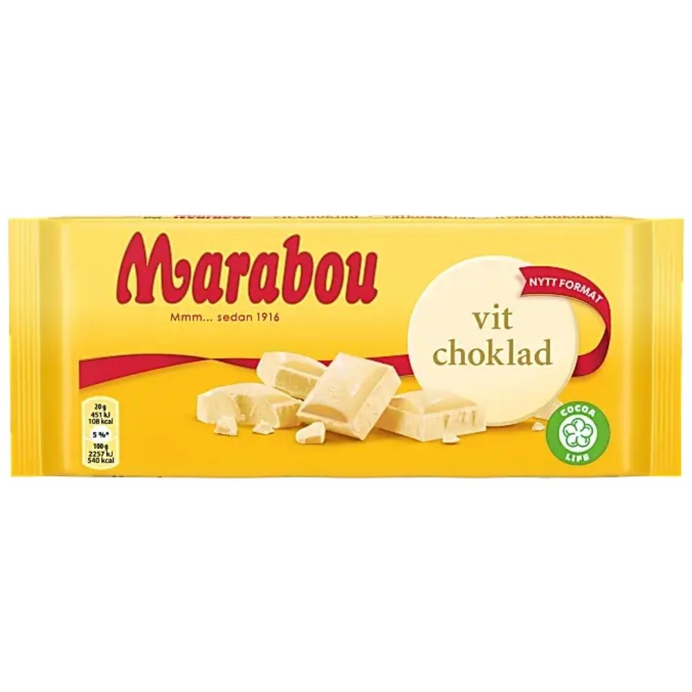 Marabou White Chocolate Bar 180g